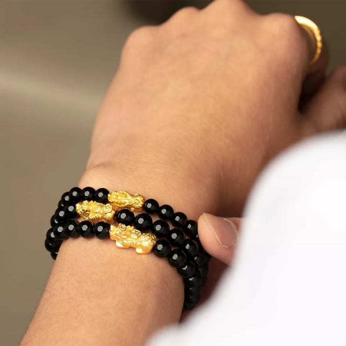 999 Pure Gold Abundance Pixiu Bracelet