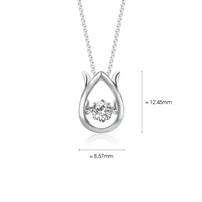 Star Carat Starlett Bloom Dancing Star Diamond Pendant with Chain