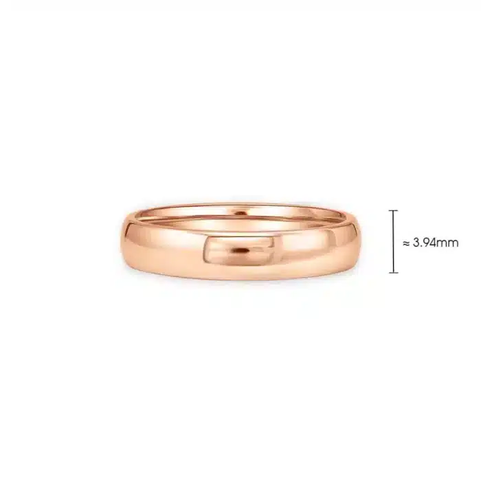 Jill Rene Classic Rose Gold Wedding Band