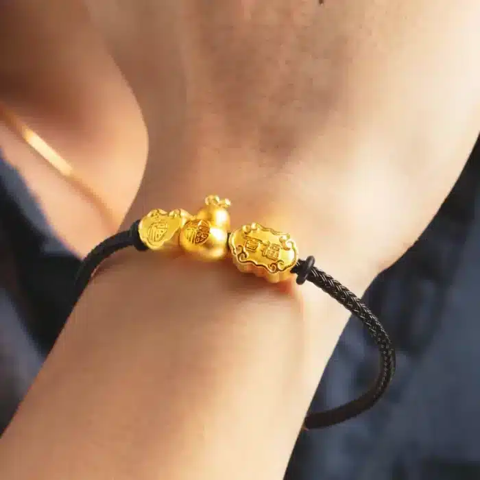 Lucky Hulu 999 Pure Gold Charm