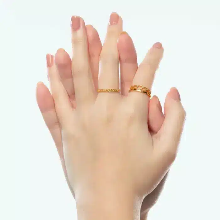 SK 916 Classic Link Gold Ring