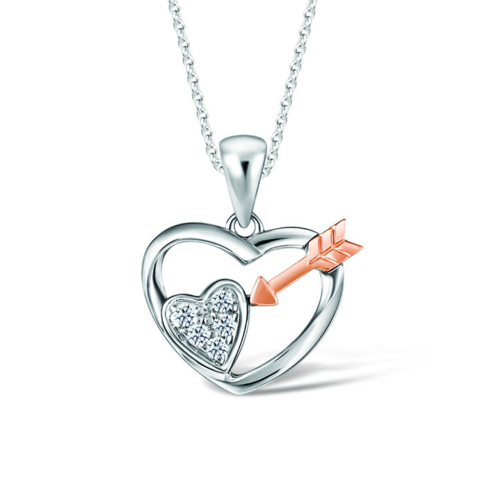 Straight Through the Heart Starlett Diamond Pendant | SK Jewellery