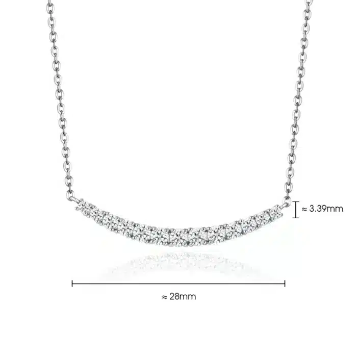 Dazzling Smile Diamond Necklace