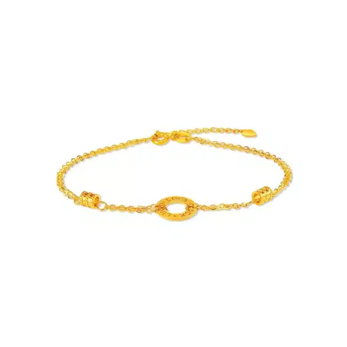 Manufacturer of 916 gold ladies hallmark designer bracelet lb342 | Jewelxy  - 176243