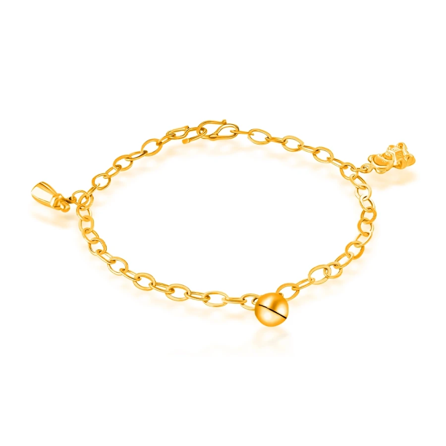 SK 916 Baby Bear Gold Anklet | SK Jewellery
