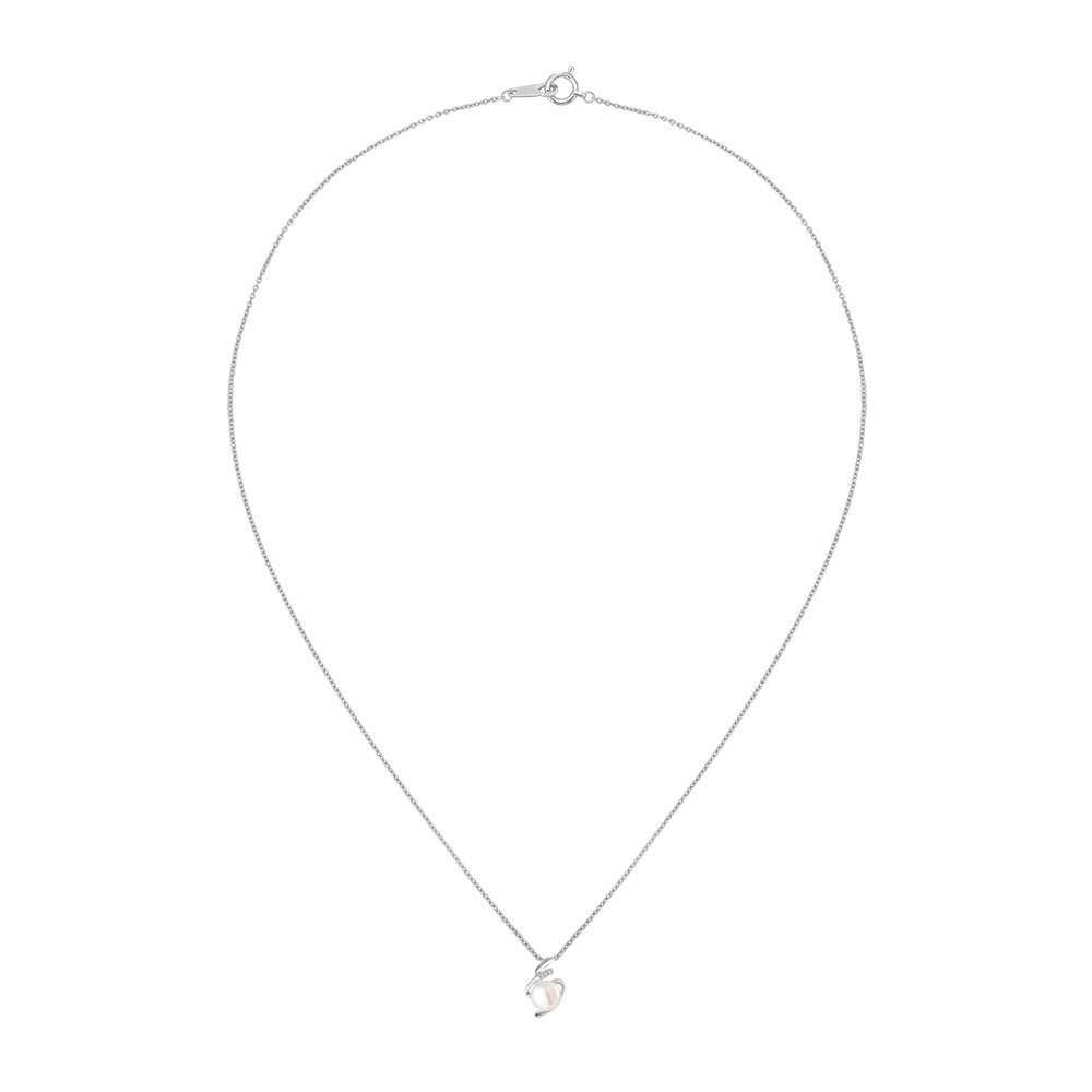 Elegant Swirls Pearl Pendant | SK Jewellery