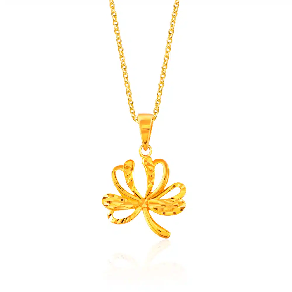SK 916 Lycoris Gold Pendant | SK Jewellery