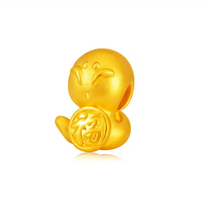 Blessed Zodiac Snake 999 Pure Gold Charm