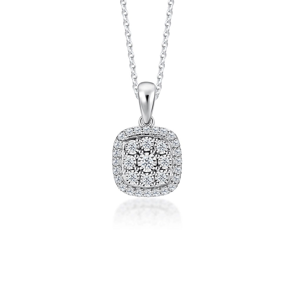 Square Chandelier Diamond Pendant | SK Jewellery