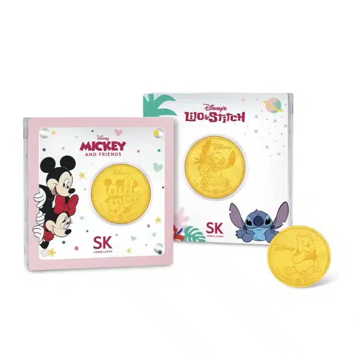 Disney 999 Pure Gold Coin Bundle of 2