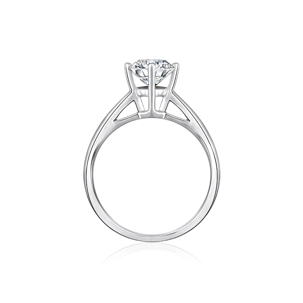 a ring with solitaire diamond