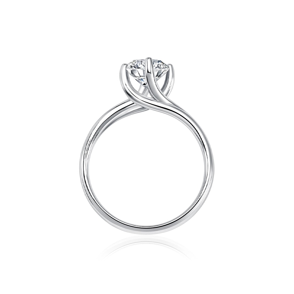 a white gold solitaire diamond engagement rings