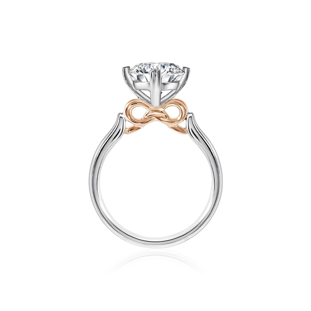 rose gold at the cathedral of the engagement ring