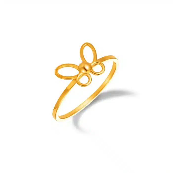 Delicate Golden Flutter 916 Gold Ring