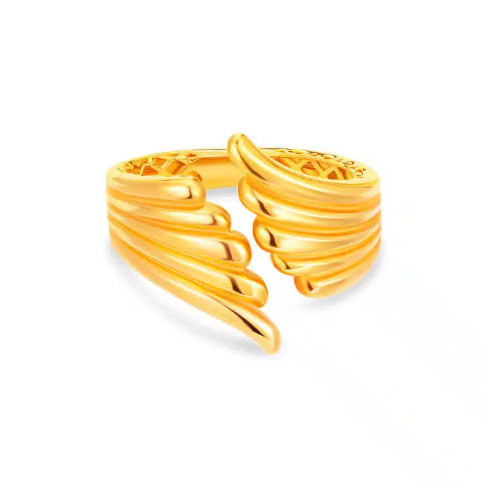 Feathered Grace 916 Gold Ring