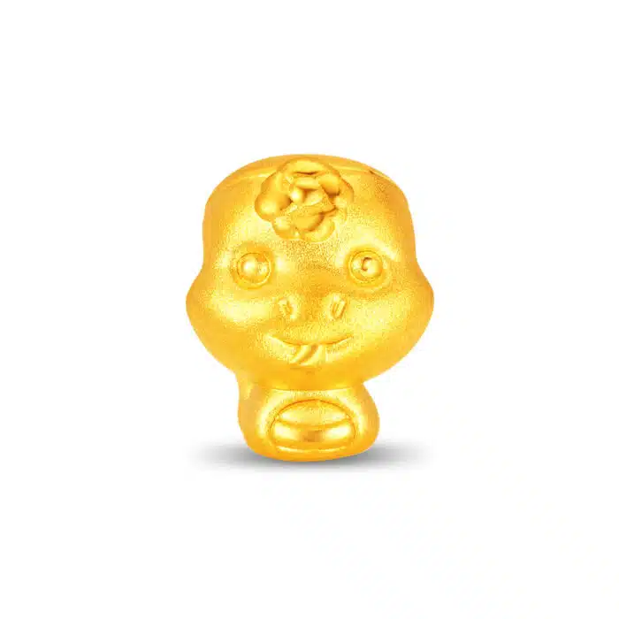 Fortune Blessing Zodiac Snake 999 Gold Charm