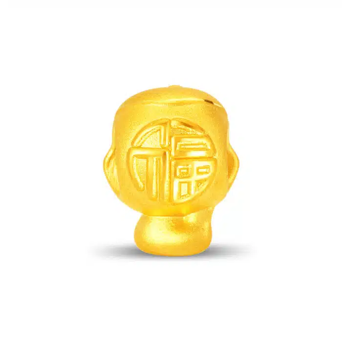 Fortune Blessing Zodiac Snake 999 Gold Charm