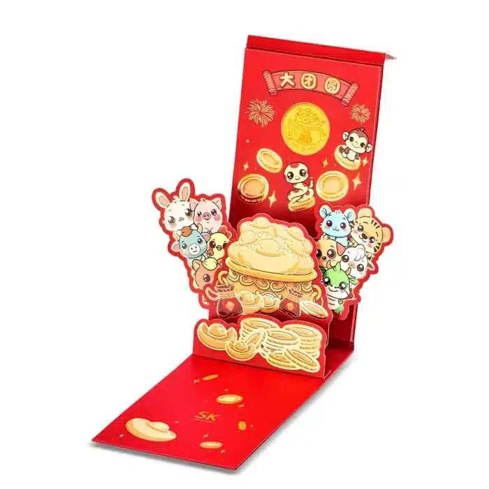 大团圆 Fortune Bag 999 Pure Gold Coin Ang Pow