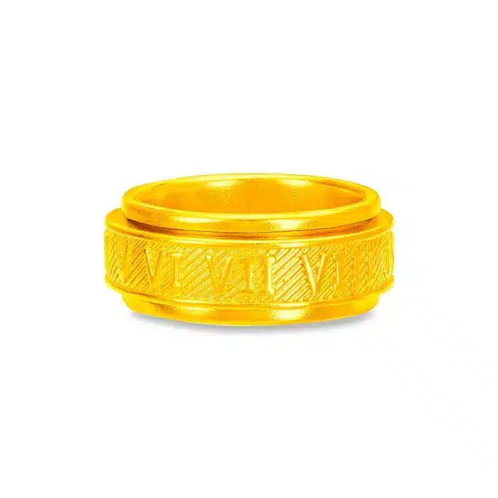 Gold Legacy Roman Statement 999 Pure Gold Ring