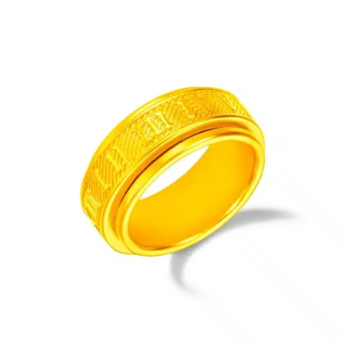 Gold Legacy Roman Statement 999 Pure Gold Ring