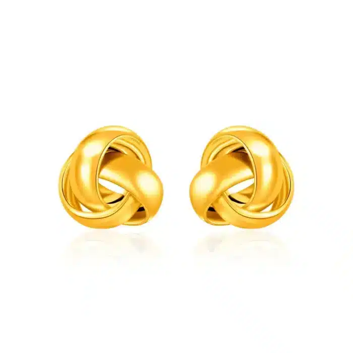 SK 916 Timeless Knot Affair Gold Earrings