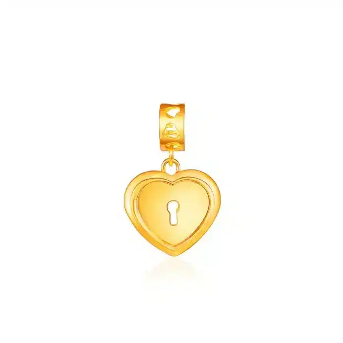 SK 916 Devotion Lock Gold Charm