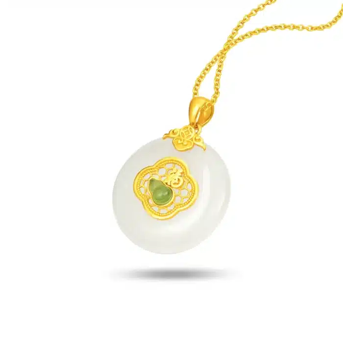 Hulu Grace 999 Pure Gold Jade Pendant