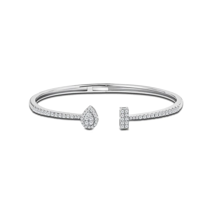 Luxe Jewel 14K Diamond Bangle