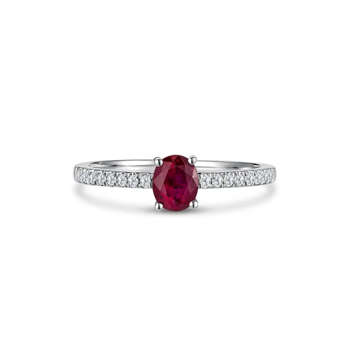 Crimson Crush 10k Red Ruby Ring