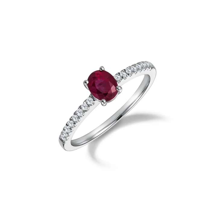 Crimson Crush 10k Red Ruby Ring