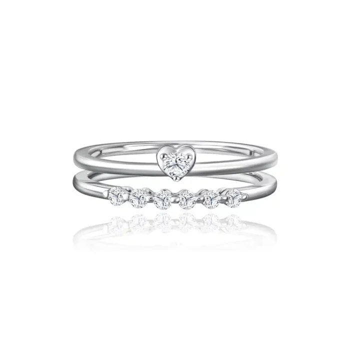 Heart Underline Diamond Ring