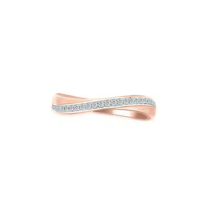 Momento Everlasting Love Diamond Rose Gold Wedding Band