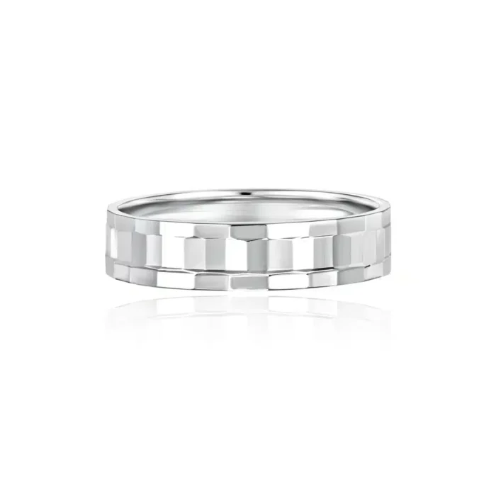 Jill-Rene Lovebound Dainty White Gold Wedding Band