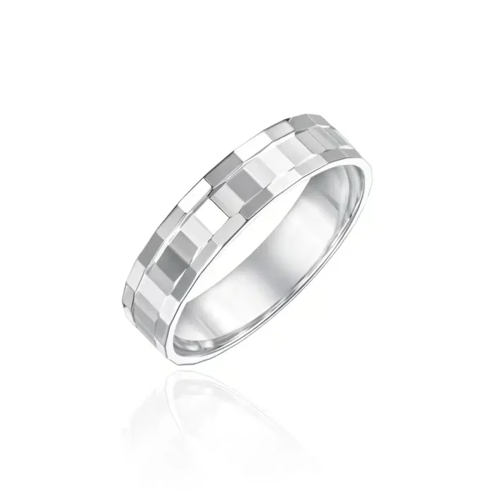 Jill-Rene Lovebound Dainty White Gold Wedding Band