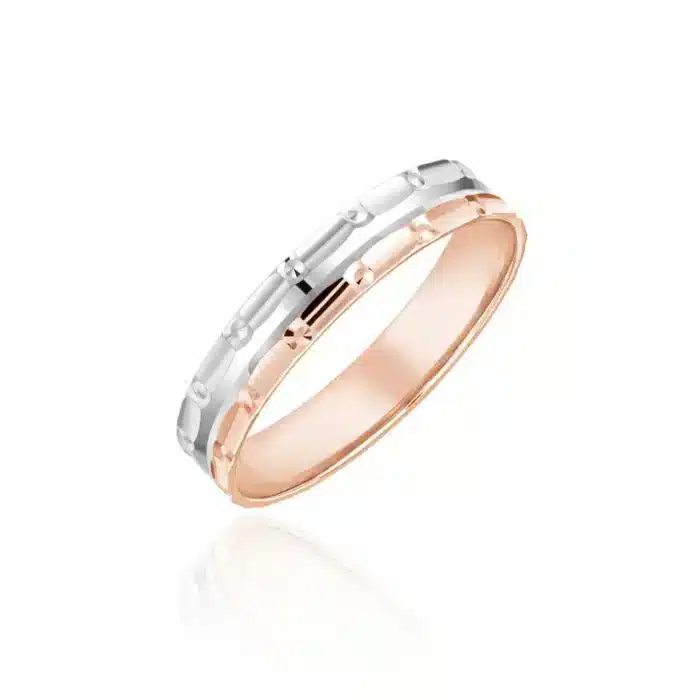 Jill-Rene Unity Dainty Duotone Wedding Band