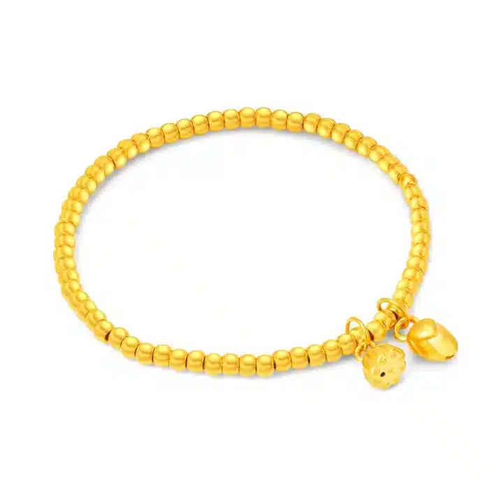 Radiating Blooming Flora 999 Pure Gold Bracelet