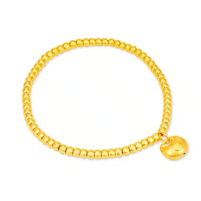 Elegant Fortune Bag 999 Pure Gold Bracelet