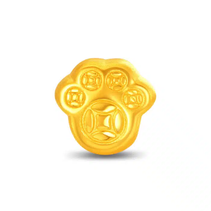 Prosperity White Cabbage 999 Pure Gold Charm