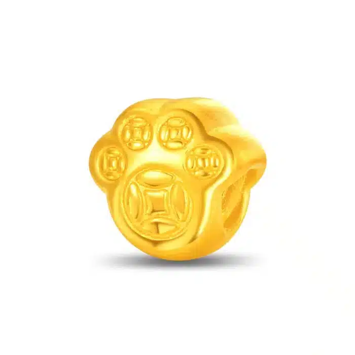 Prosperity White Cabbage 999 Pure Gold Charm