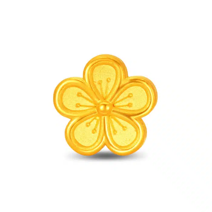 Gilded Blossom 999 Pure Gold Charm