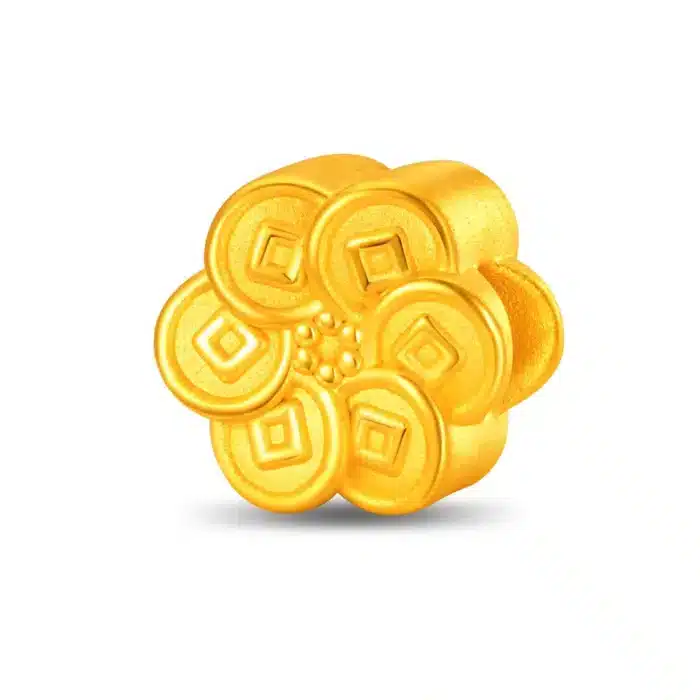 Gilded Coin 999 Pure Gold Charm