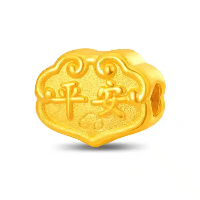 Peaceful Ruyi 999 Pure Gold Charm