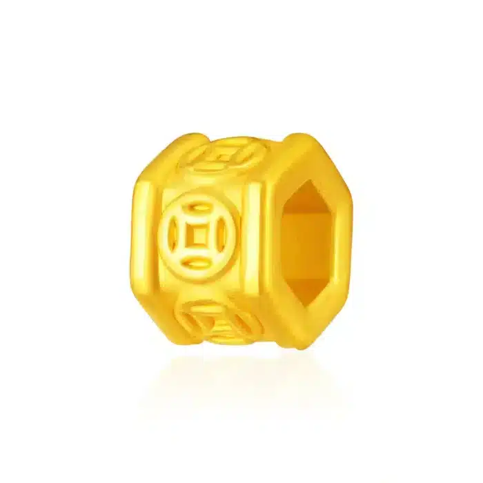 Wealth Fountain 999 Pure Gold Charm