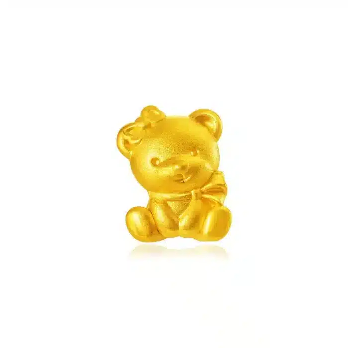 Goldy Teddy 999 Pure Gold Charm