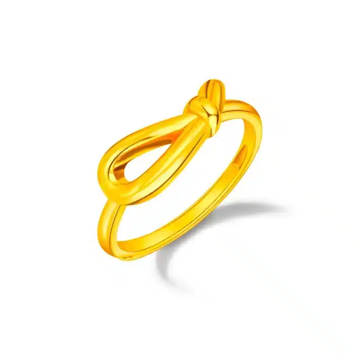 Knot Eclat 999 Pure Gold Ring