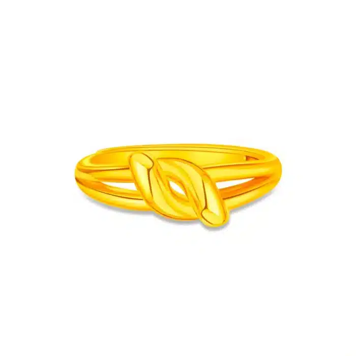 Twist of Insight 999 Pure Gold Ring