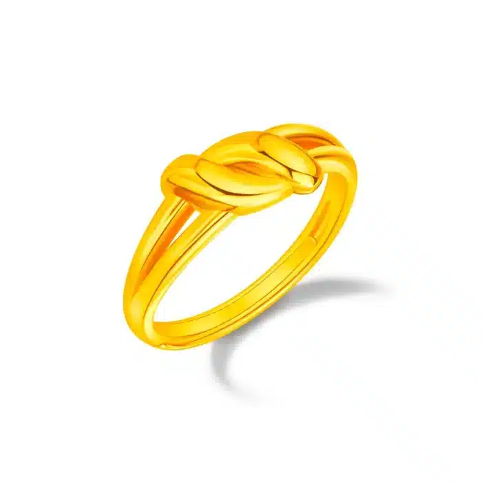 Twist of Insight 999 Pure Gold Ring