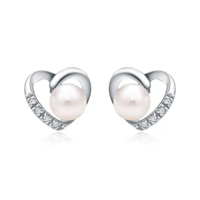 Purest Heart Pearl Earrings