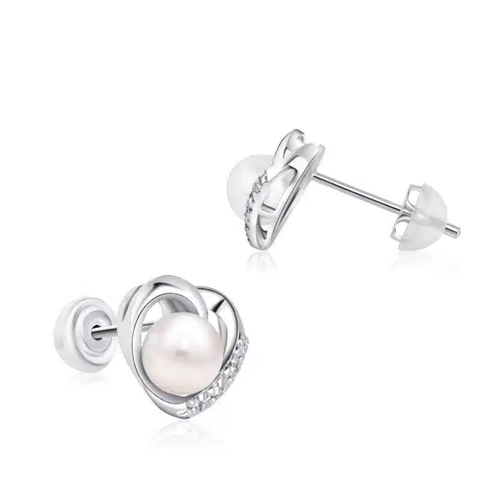 Purest Heart Pearl Earrings