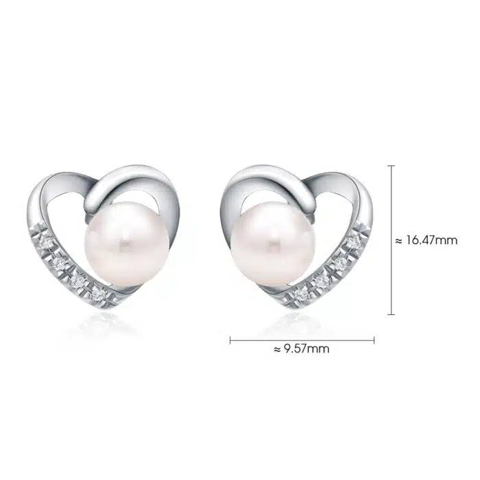 Purest Heart Pearl Earrings